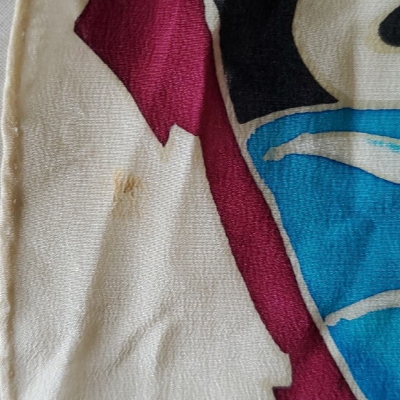 Vintage Dueling Swan Silk Scarf - Picture 4 of 5